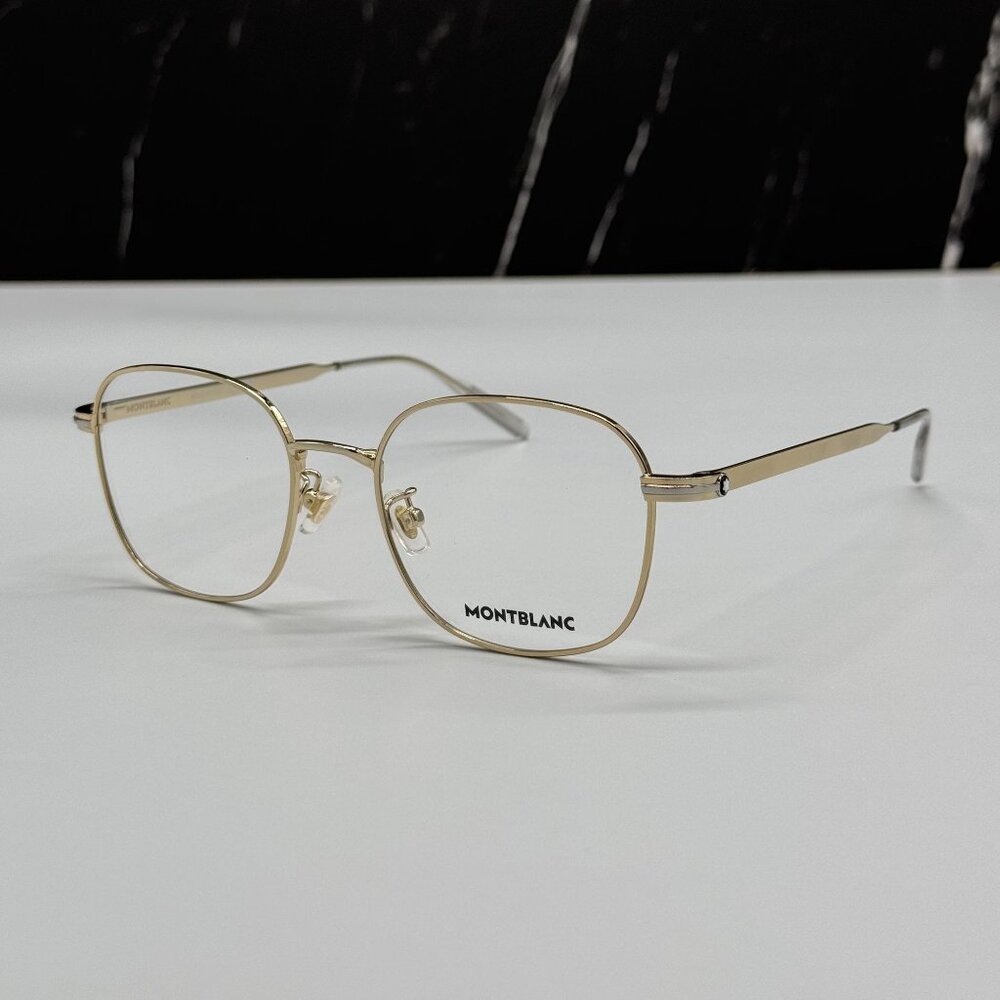 NEW MONTBLANC EYEGLASSES GOLD MEN EYEWEAR MONTBLANC MB0238OK 001